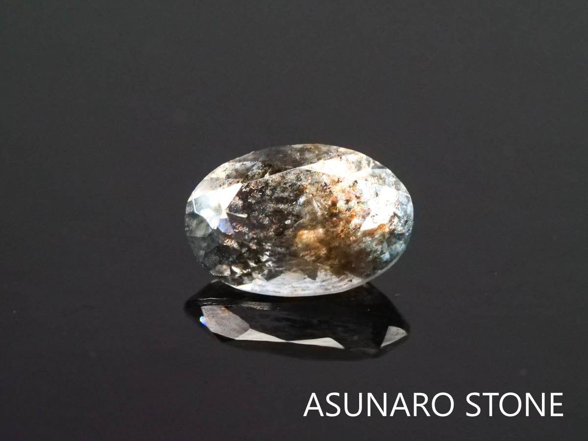 アクアマリンサンストーン  オーバルカット　ブラジル産　　0.90ct【2200509-651】