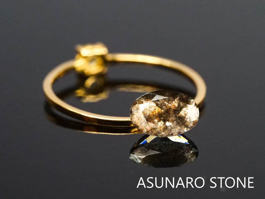 アクアマリンサンストーン  オーバルカット　ブラジル産　　0.87ct【2200509-653】