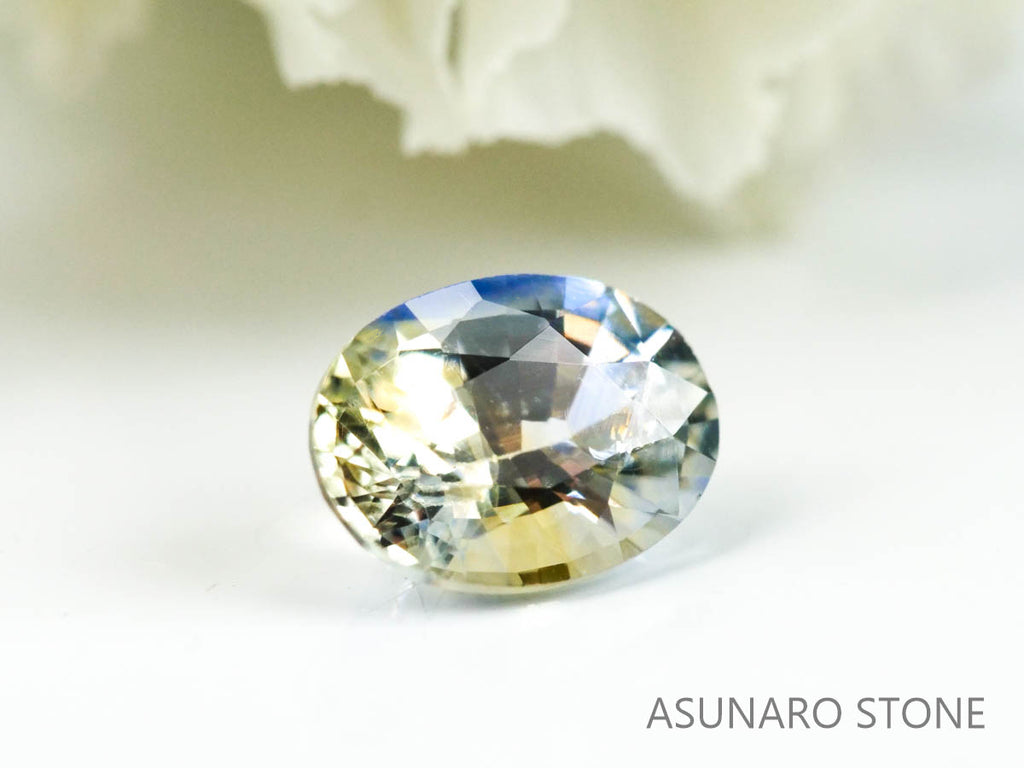 バイカラーサファイア 　オーバルカット　 スリランカ産　0.50ct【220516-656】