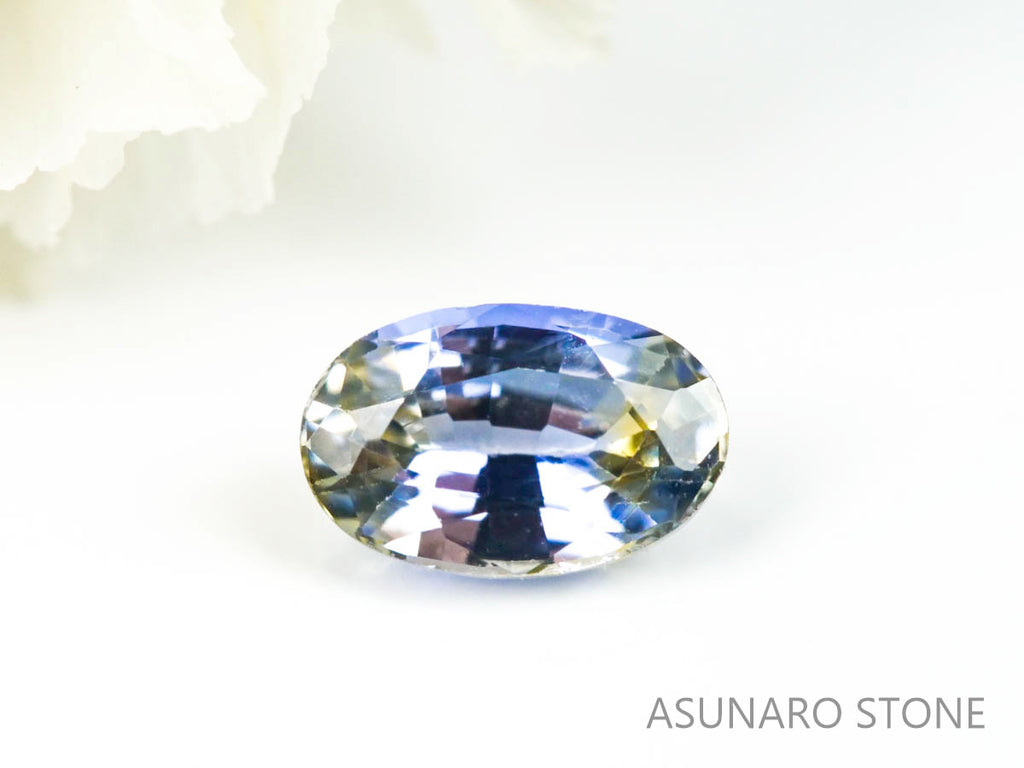 バイカラーサファイア 　オーバルカット　 スリランカ産　0.37ct【220516-658】