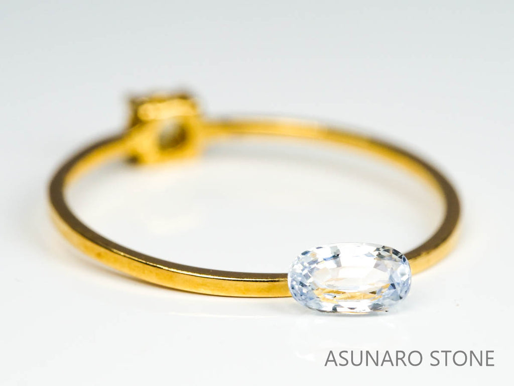 サファイア 　オーバルカット　 スリランカ産　0.39ct【220516-661】