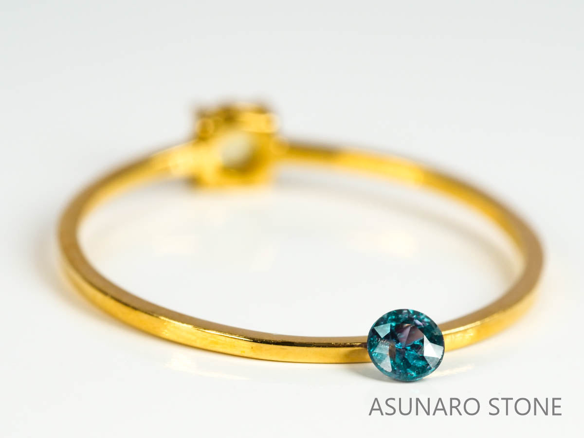 アレキサンドライト　ラウンドカット　 ブラジル産　0.10ct【220518-663】