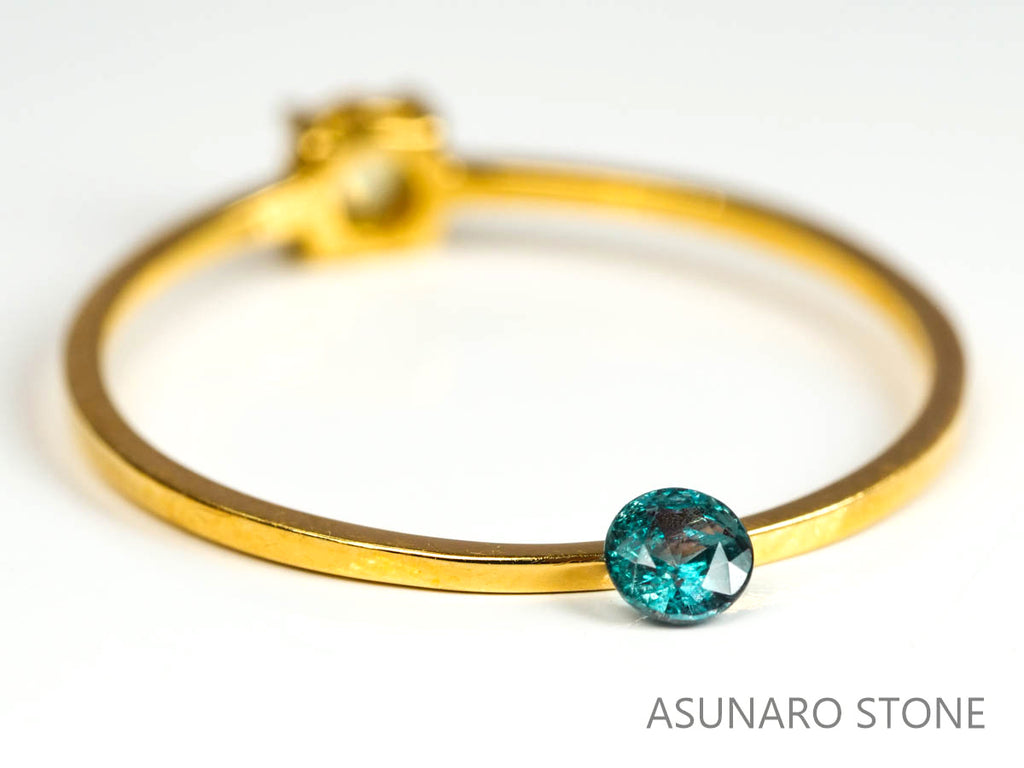 アレキサンドライト　ラウンドカット　 ブラジル産　0.10ct【220518-666】