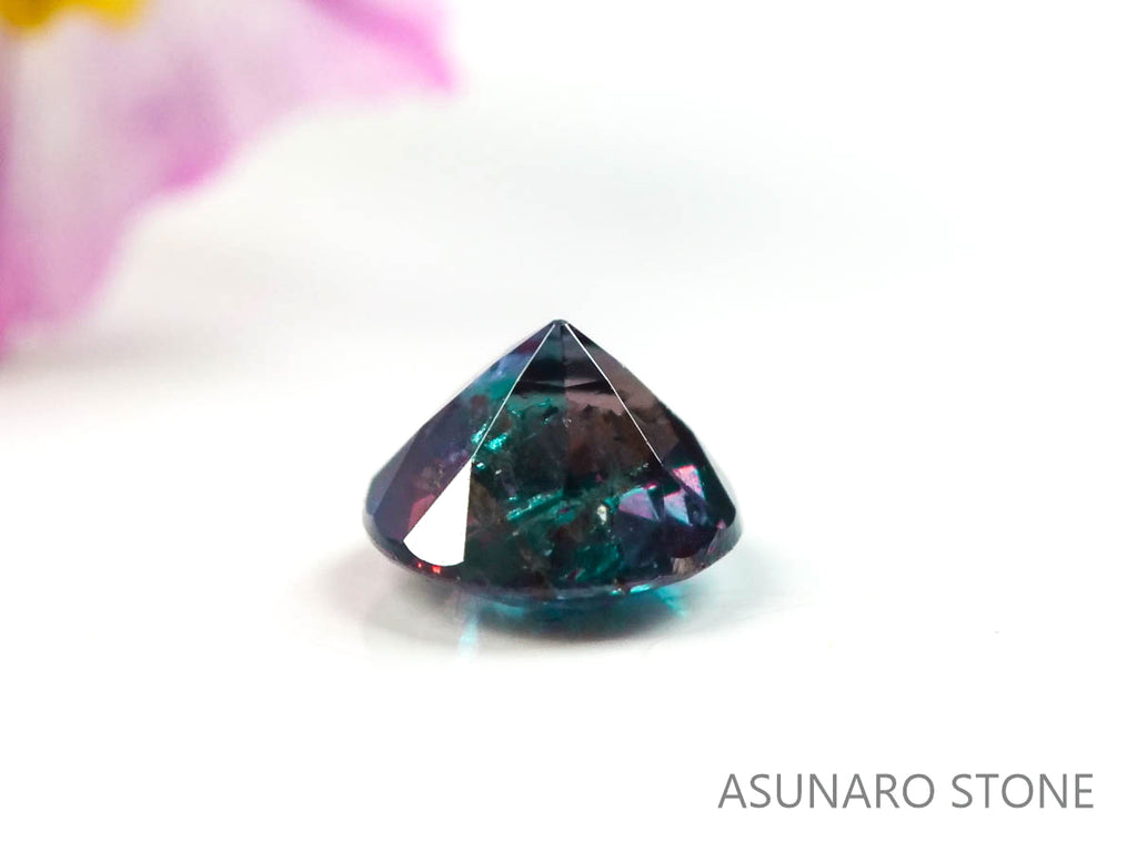 アレキサンドライト　ラウンドカット　 ブラジル産　0.08ct【220518-669】