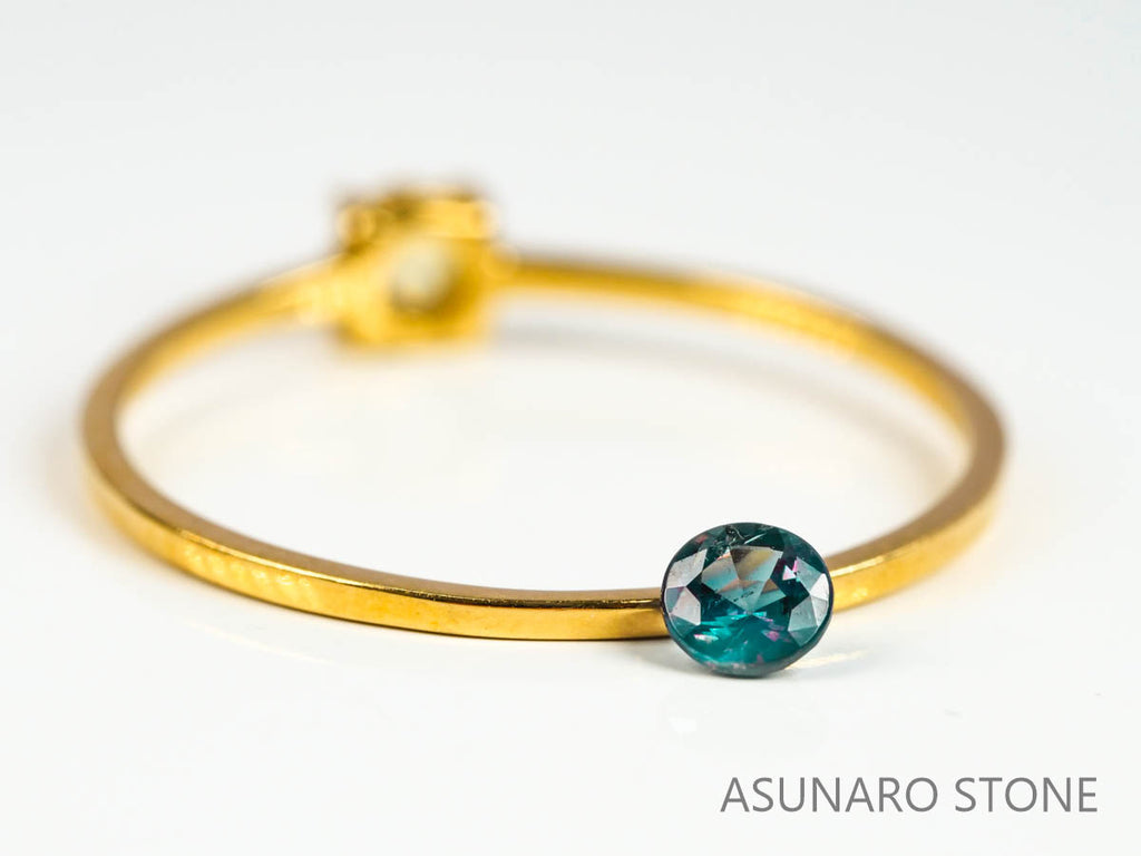 アレキサンドライト　ラウンドカット　 ブラジル産　0.13ct【220518-670】