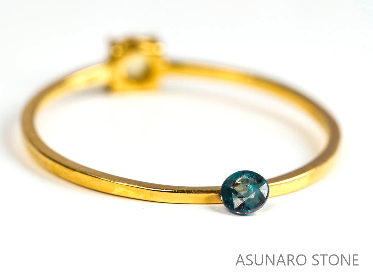 アレキサンドライト　ラウンドカット　 ブラジル産　0.08ct【220518-674】