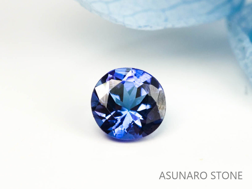 タンザナイト  ラウンドカット　タンザニア産　　0.35ct【2200506-678】