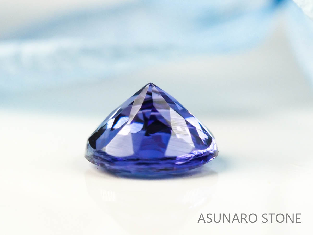 タンザナイト  ラウンドカット　タンザニア産　　0.35ct【2200506-678】