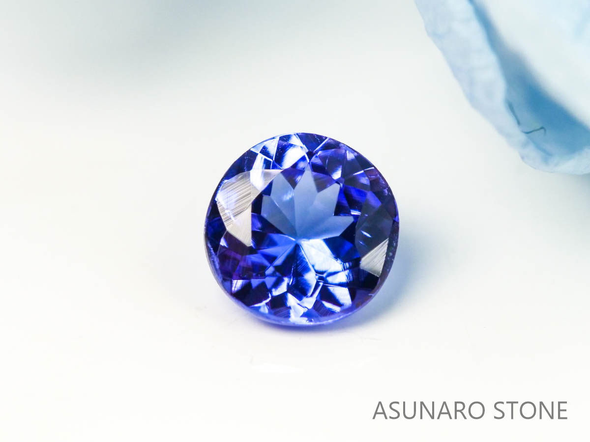 タンザナイト  ラウンドカット　タンザニア産　　0.28ct【2200506-679】