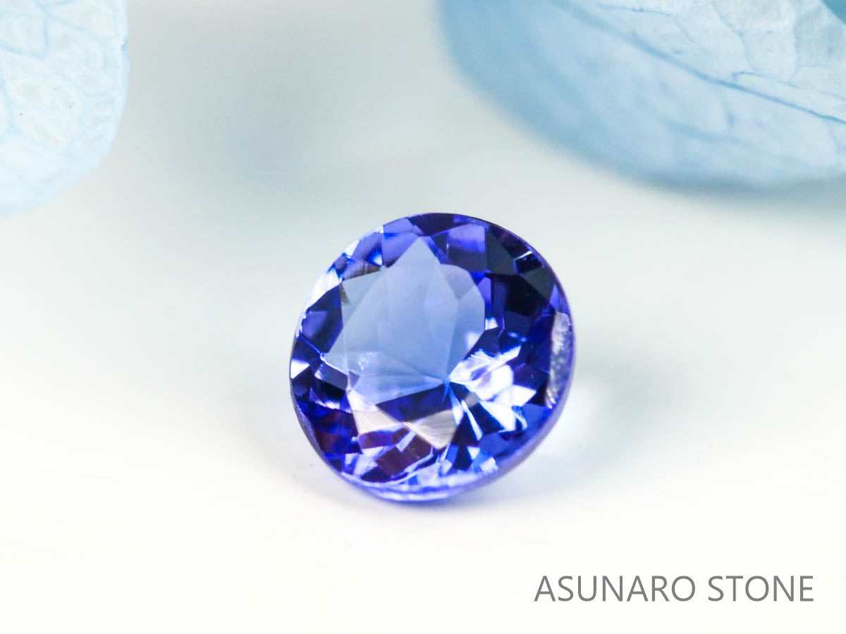 タンザナイト  ラウンドカット　タンザニア産　　0.28ct【2200506-679】