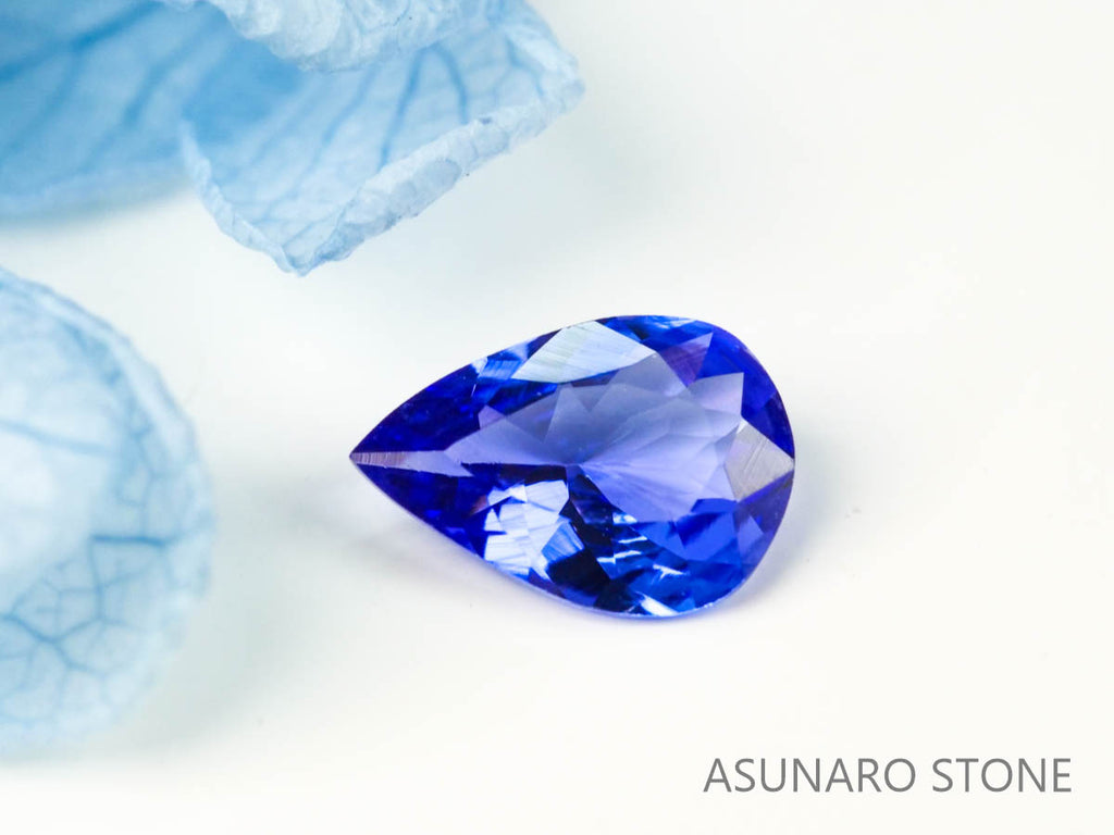 タンザナイト  ペアシェイプカット　タンザニア産　　0.48ct【2200506-686】