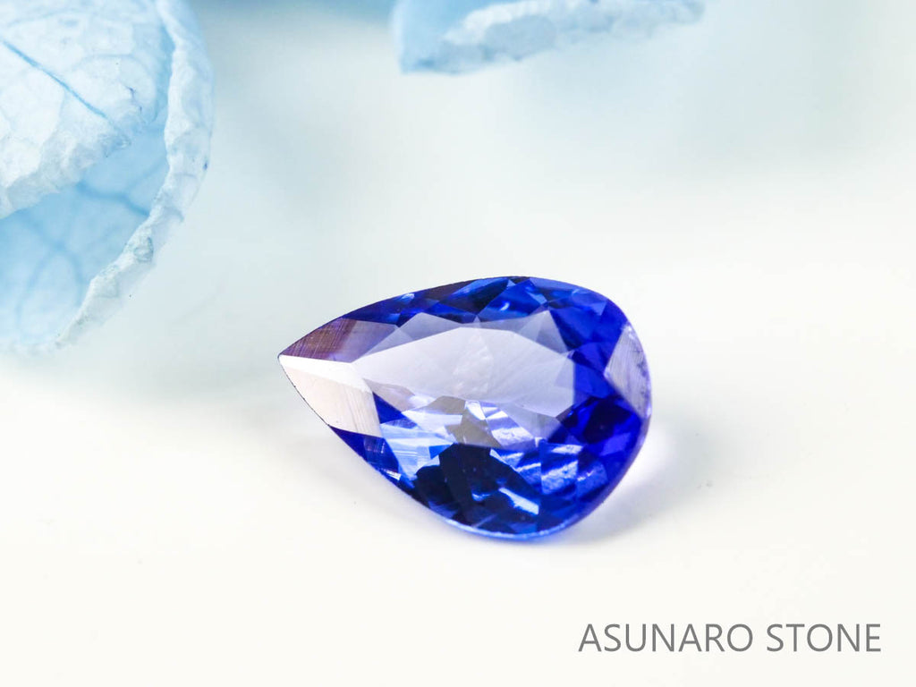 タンザナイト  ペアシェイプカット　タンザニア産　　0.48ct【2200506-686】