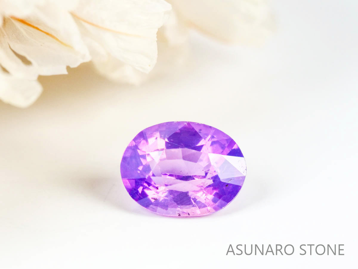 バイカラーサファイア オーバルカット　 スリランカ産　0.44ct【220523-695】