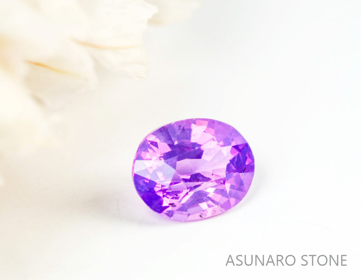 バイカラーサファイア オーバルカット　 スリランカ産　0.44ct【220523-695】