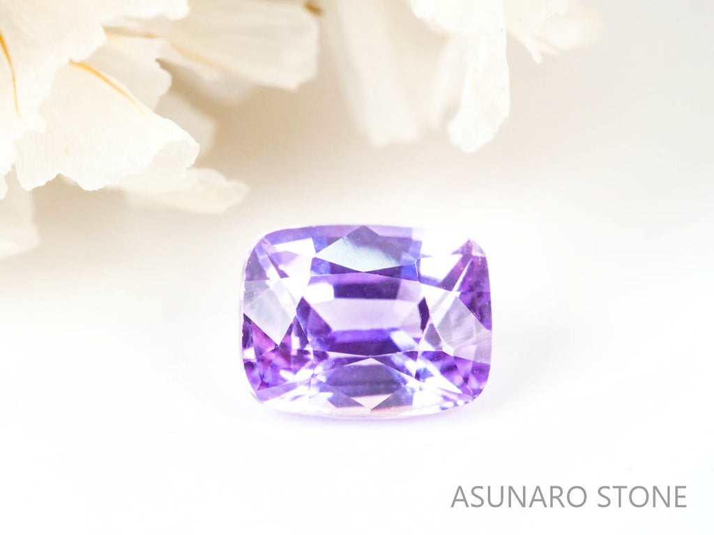 パープルサファイア  クッションカット　 スリランカ産　0.71ct【220523-697】