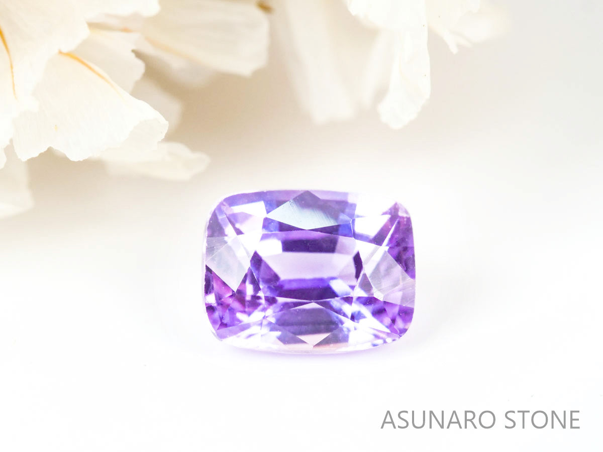 パープルサファイア  クッションカット　 スリランカ産　0.71ct【220523-697】