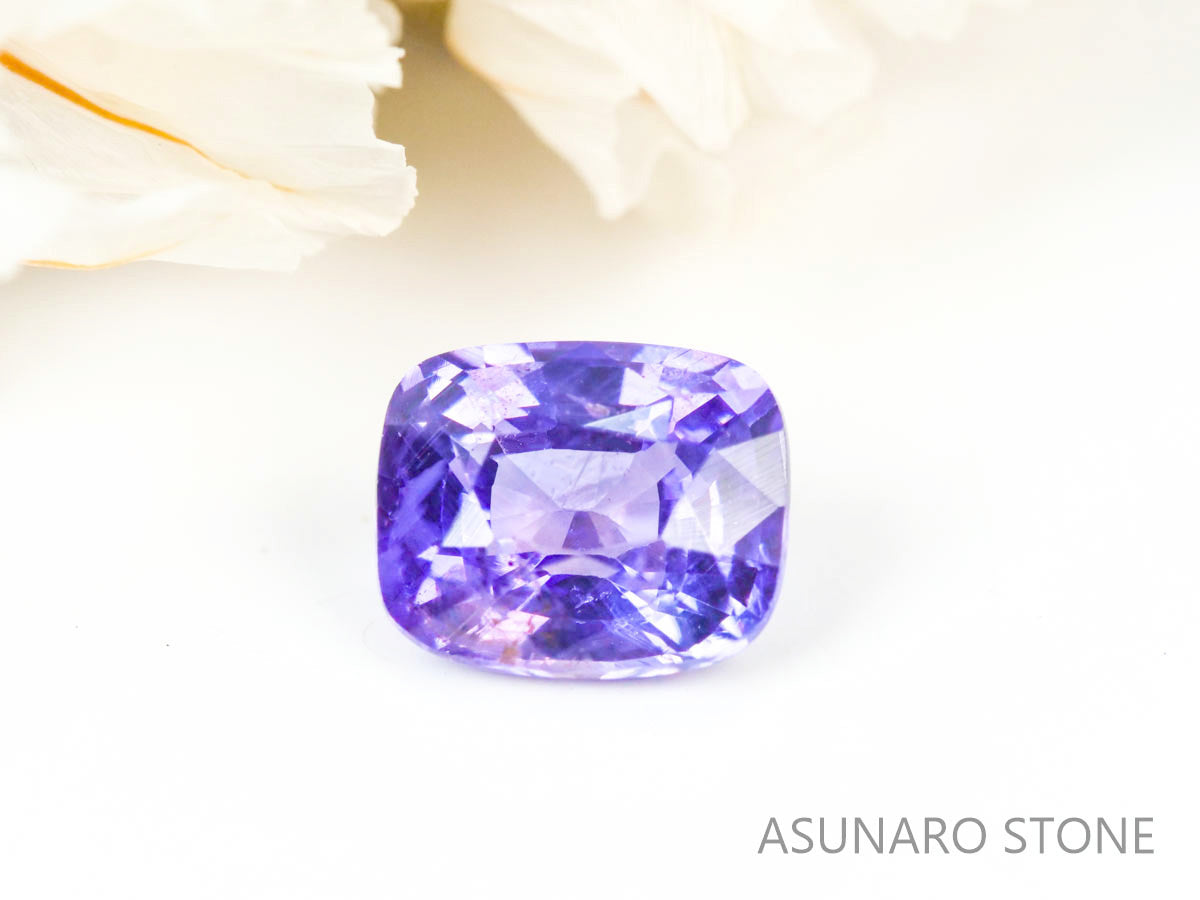 パープルサファイア  クッションカット　 スリランカ産　0.77ct【220523-699】