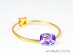 パープルサファイア  クッションカット　 スリランカ産　0.77ct【220523-699】