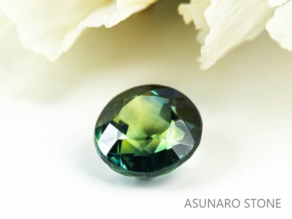 バイカラーサファイア 　ラウンドカット　 スリランカ産　0.35ct【220523-709】