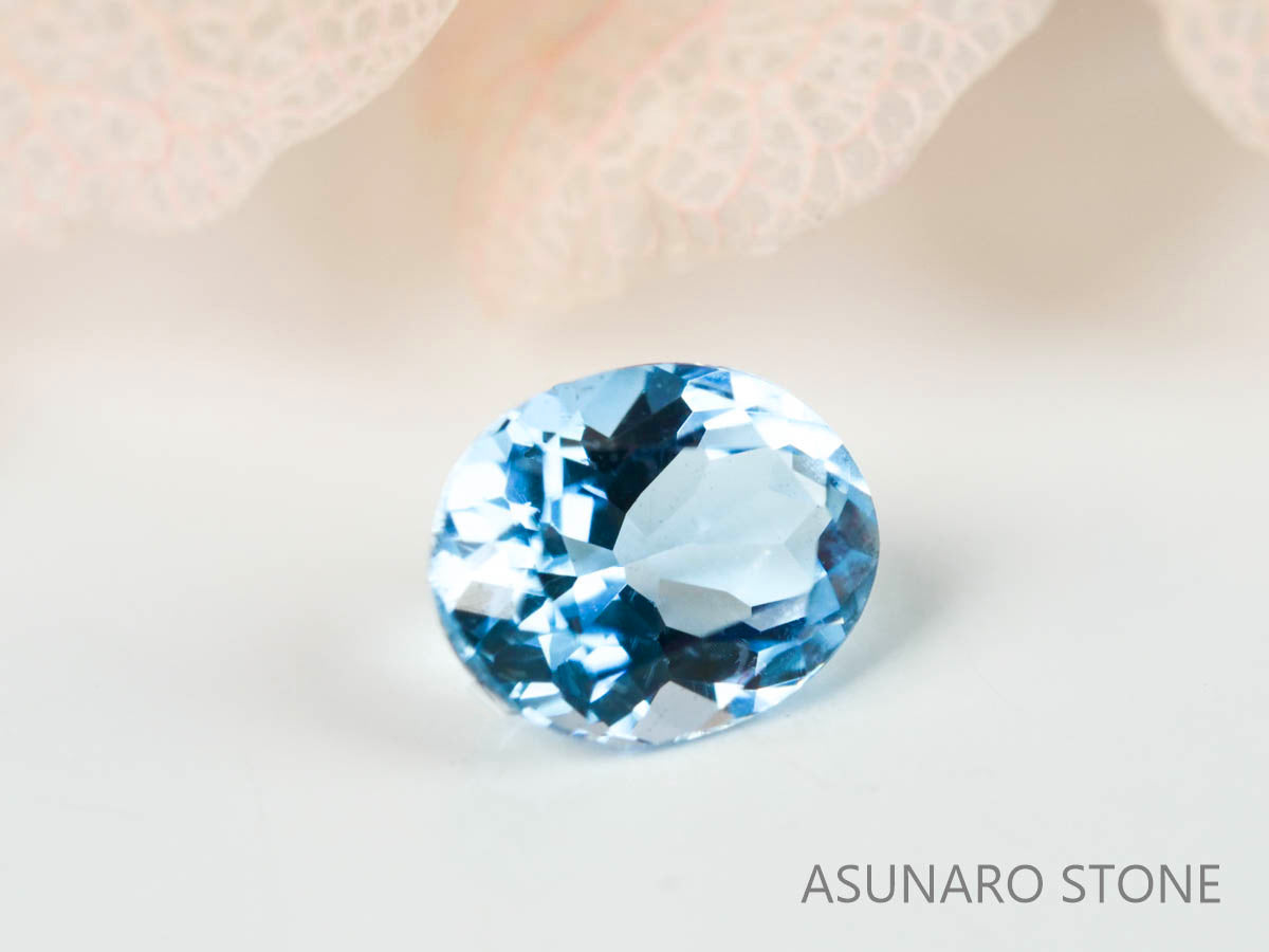 サンタマリアアクアマリン オーバルカット ブラジル産　0.26ct【220608-710】