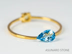 サンタマリアアクアマリン ペアシェイプカット ブラジル産　0.35ct【220608-713】