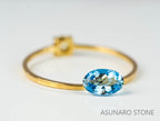 サンタマリアアクアマリン オーバルカット ブラジル産　0.41ct【220608-714】