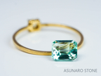 シーフォームトルマリン 　エメラルドカット 　アフガニスタン産  0.87ct　【220617-733】