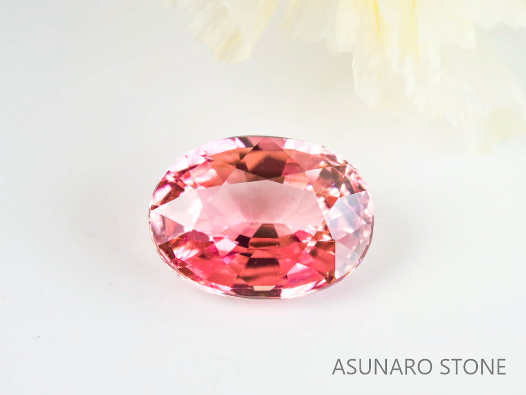 パパラチアサファイア 　オーバルカット　 スリランカ産　0.61ct　GIA鑑別書付【221203-735】