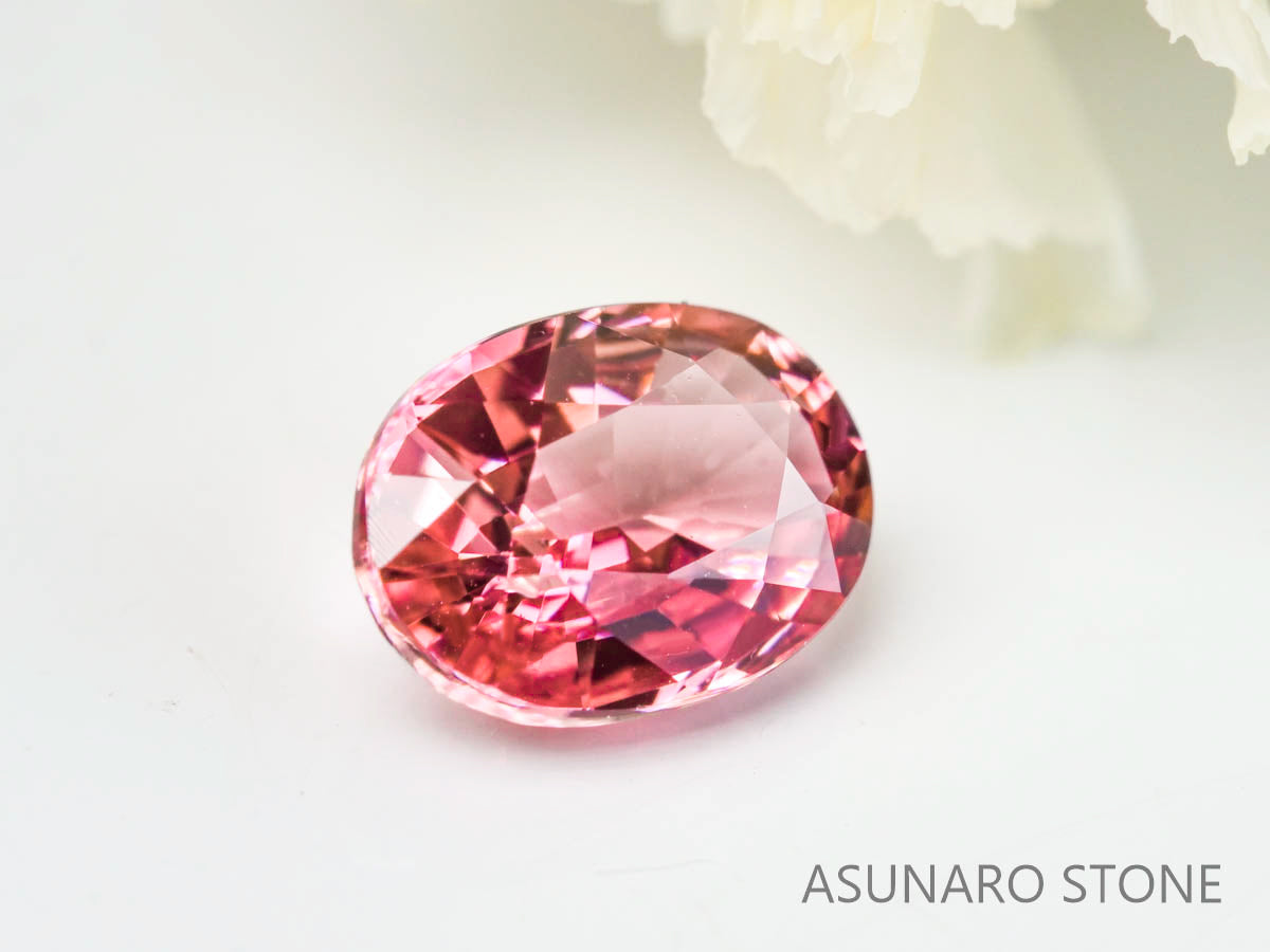 パパラチアサファイア 　オーバルカット　 スリランカ産　0.61ct　GIA鑑別書付【221203-735】