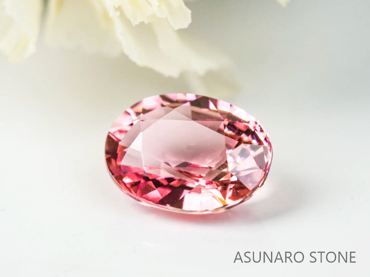 パパラチアサファイア 　オーバルカット　 スリランカ産　0.61ct　GIA鑑別書付【221203-735】