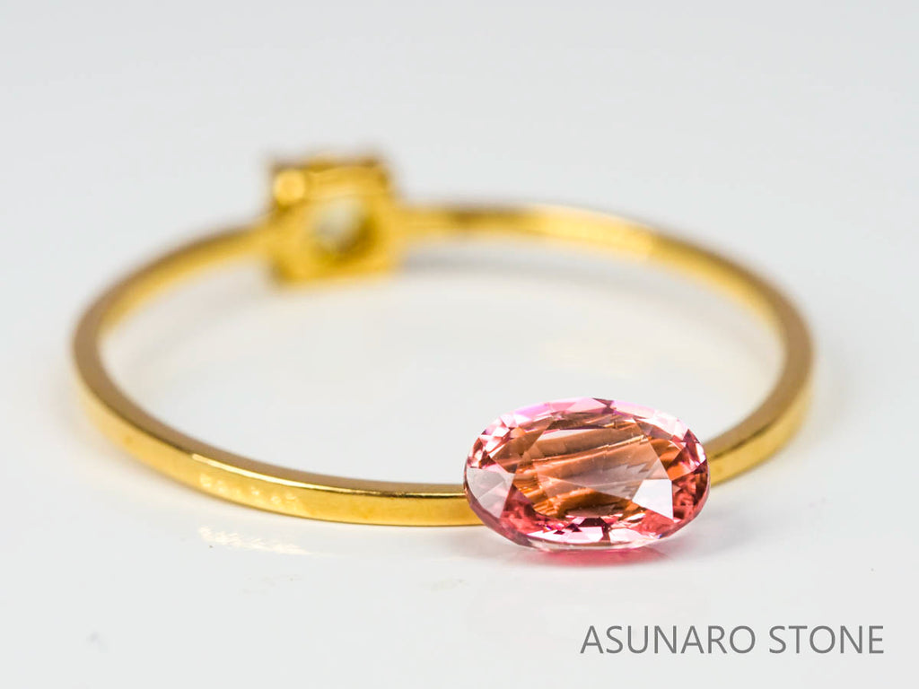 パパラチアサファイア 　オーバルカット　 スリランカ産　0.61ct　GIA鑑別書付【221203-735】