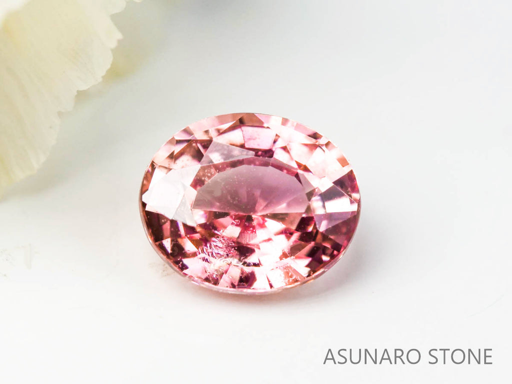 パパラチアサファイア 　オーバルカット　 スリランカ産　0.62ct　GIA鑑別書付【221203-736】