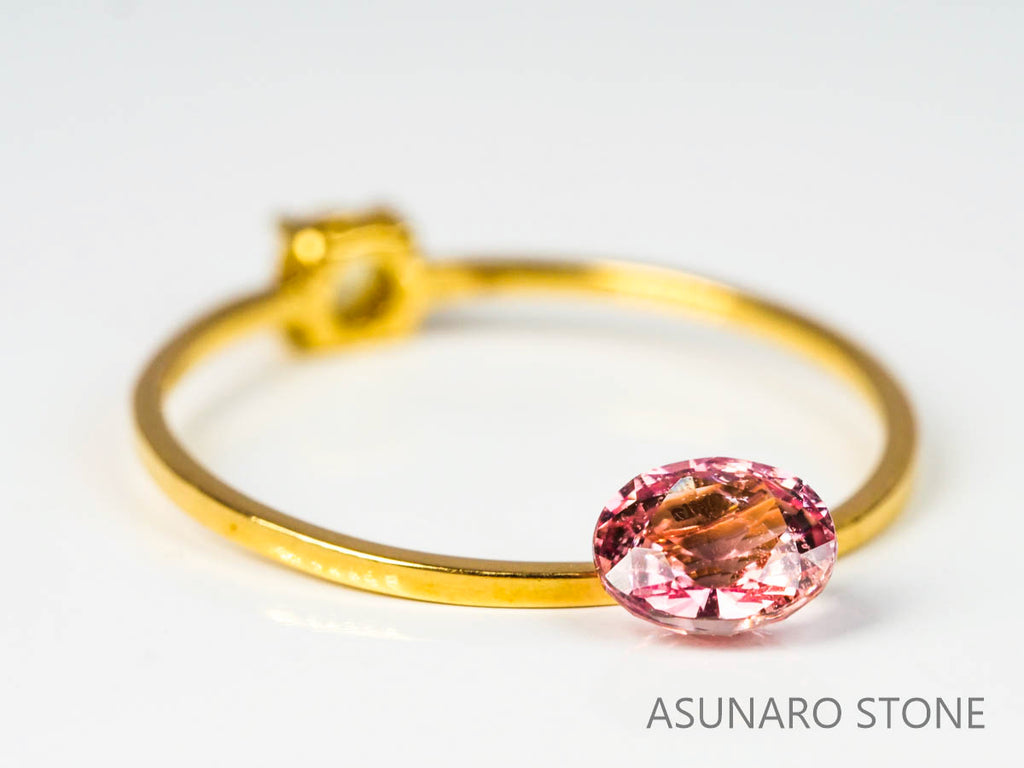 パパラチアサファイア 　オーバルカット　 スリランカ産　0.62ct　GIA鑑別書付【221203-736】