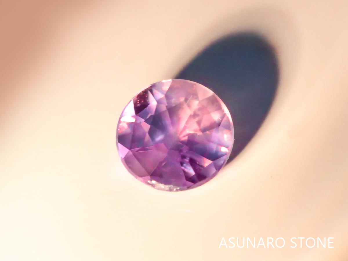 アレキサンドライト　ラウンドカット　 ブラジル産　0.08ct【220518-675】