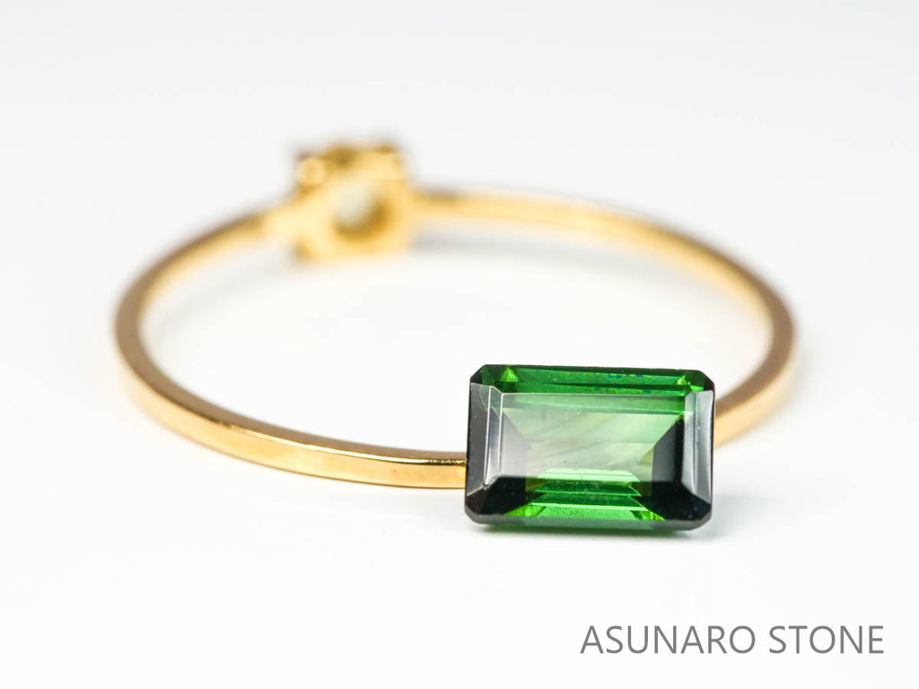 グリーントルマリン 　エメラルドカット 　アフガニスタン産  0.71ct　【220627-742】