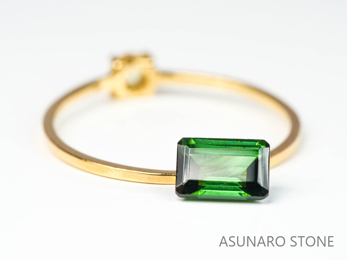 グリーントルマリン 　エメラルドカット 　アフガニスタン産  0.71ct　【220627-742】