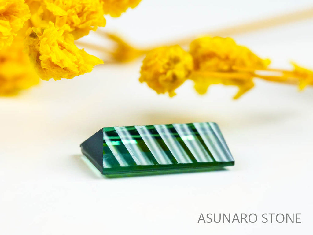 ブルーグリーントルマリン 　スクエアカット 　アフガニスタン産  1.19ct　【220627-743】