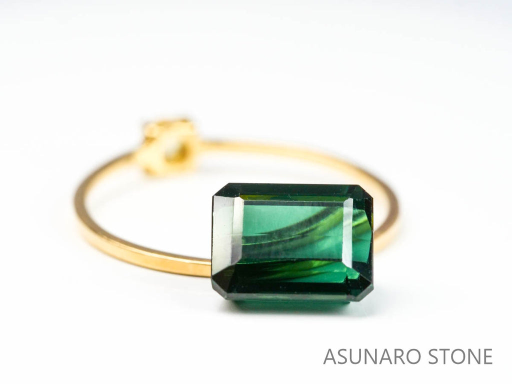 グリーントルマリン 　エメラルドカット 　アフガニスタン産  2.76ct　【220627-744】