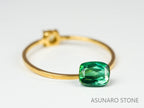 ブルーグリーントルマリン 　クッションカット 　アフガニスタン産  0.83ct　【220627-746】