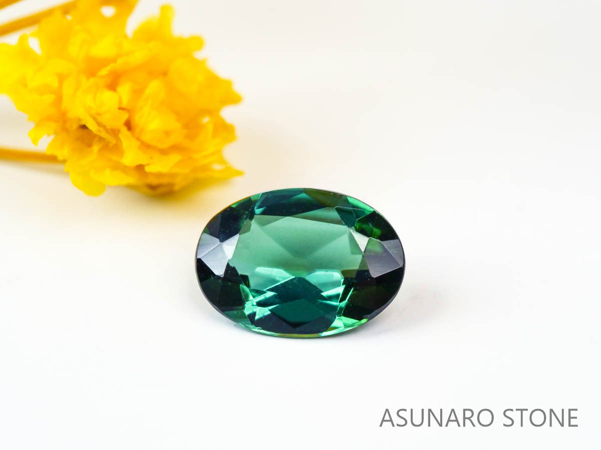 ブルーグリーントルマリン 　オーバルカット 　アフガニスタン産  0.66ct　【220627-747】
