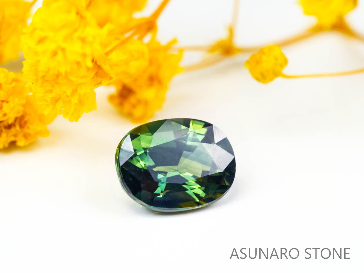 バイカラーブルーグリーントルマリン 　オーバルカット 　アフガニスタン産  2.29ct　【220627-748】