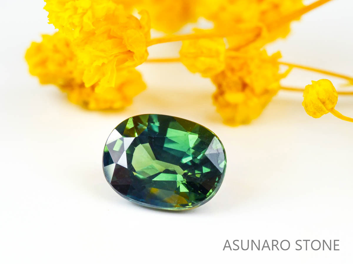 バイカラーブルーグリーントルマリン 　オーバルカット 　アフガニスタン産  2.29ct　【220627-748】