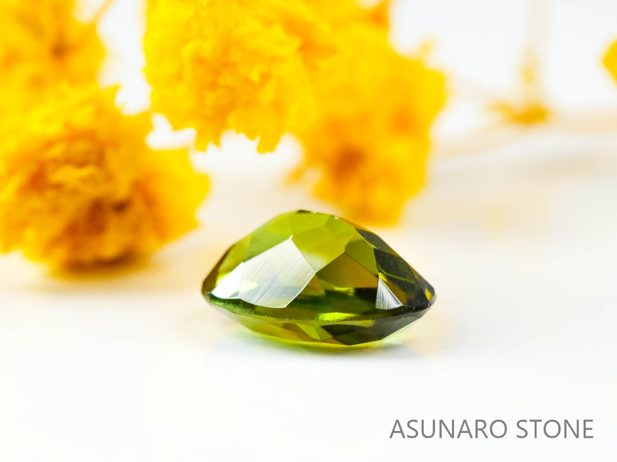 バイカラーグリーントルマリン 　オーバルカット 　アフガニスタン産  1.29ct　【220627-749】