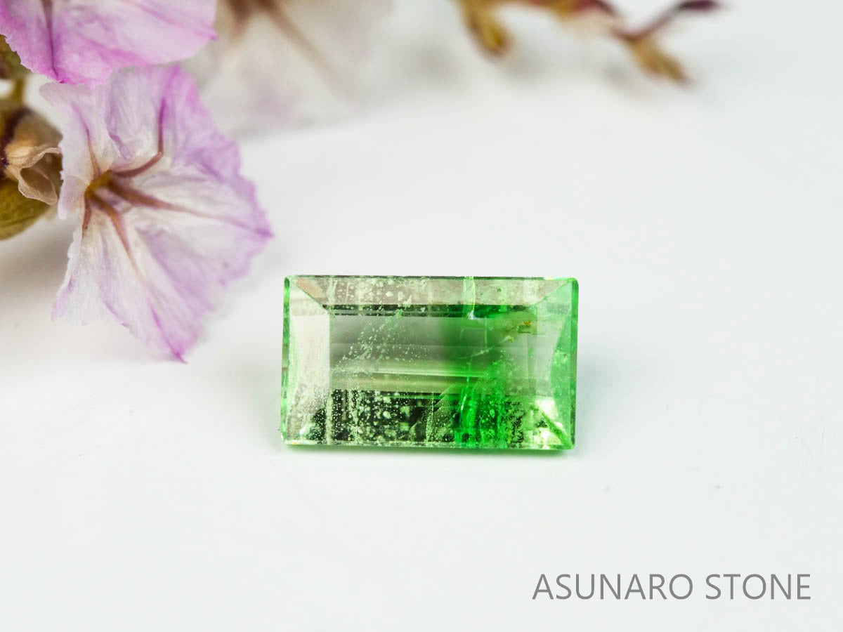 バイカラーガーネット　スクエアカット　 タンザニア産　0.51ct　【220620-757】