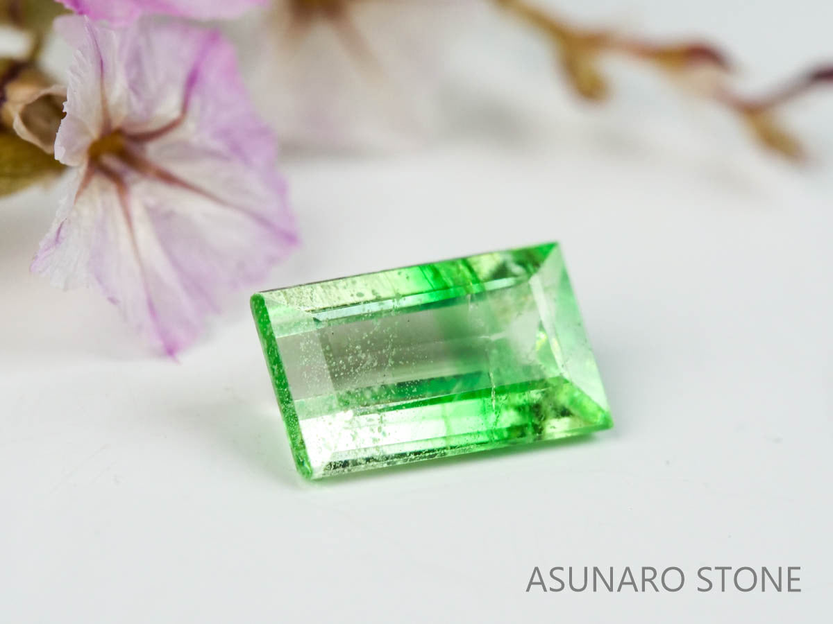 バイカラーガーネット　スクエアカット　 タンザニア産　0.51ct　【220620-757】