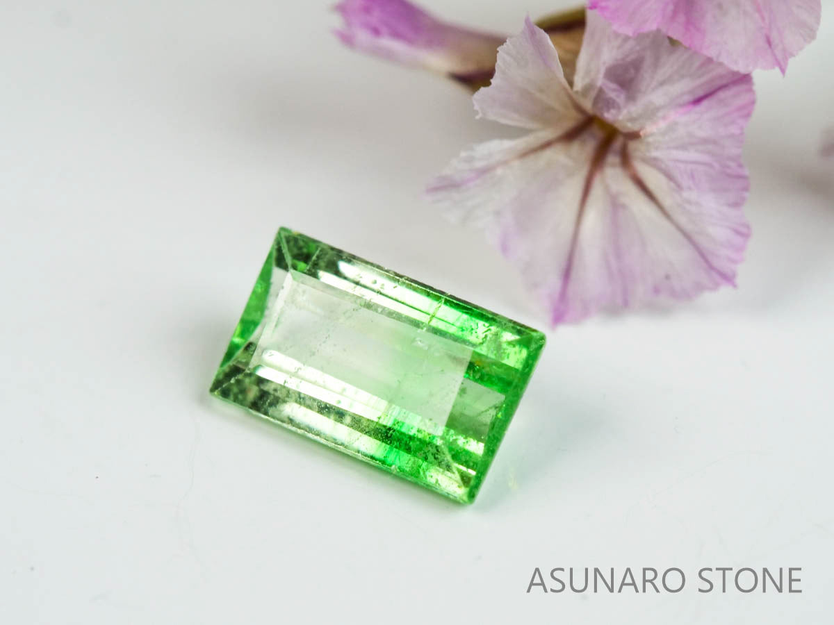 バイカラーガーネット　スクエアカット　 タンザニア産　0.51ct　【220620-757】