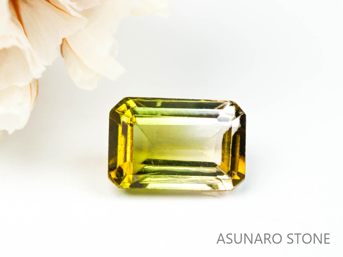 バイカラートルマリン　エメラルドカット　ルワンダ産　　0.61ct【220804-760】