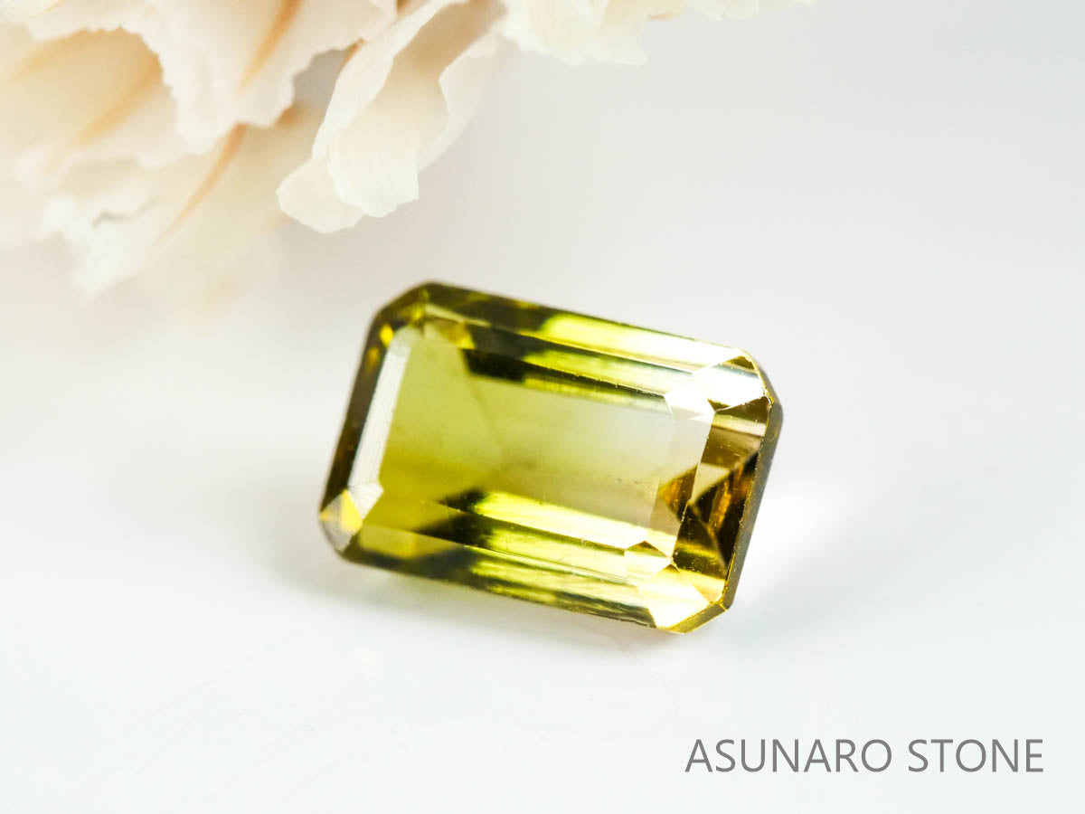 バイカラートルマリン　エメラルドカット　ルワンダ産　　0.61ct【220804-760】