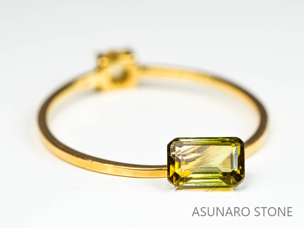 バイカラートルマリン　エメラルドカット　ルワンダ産　　0.61ct【220804-760】