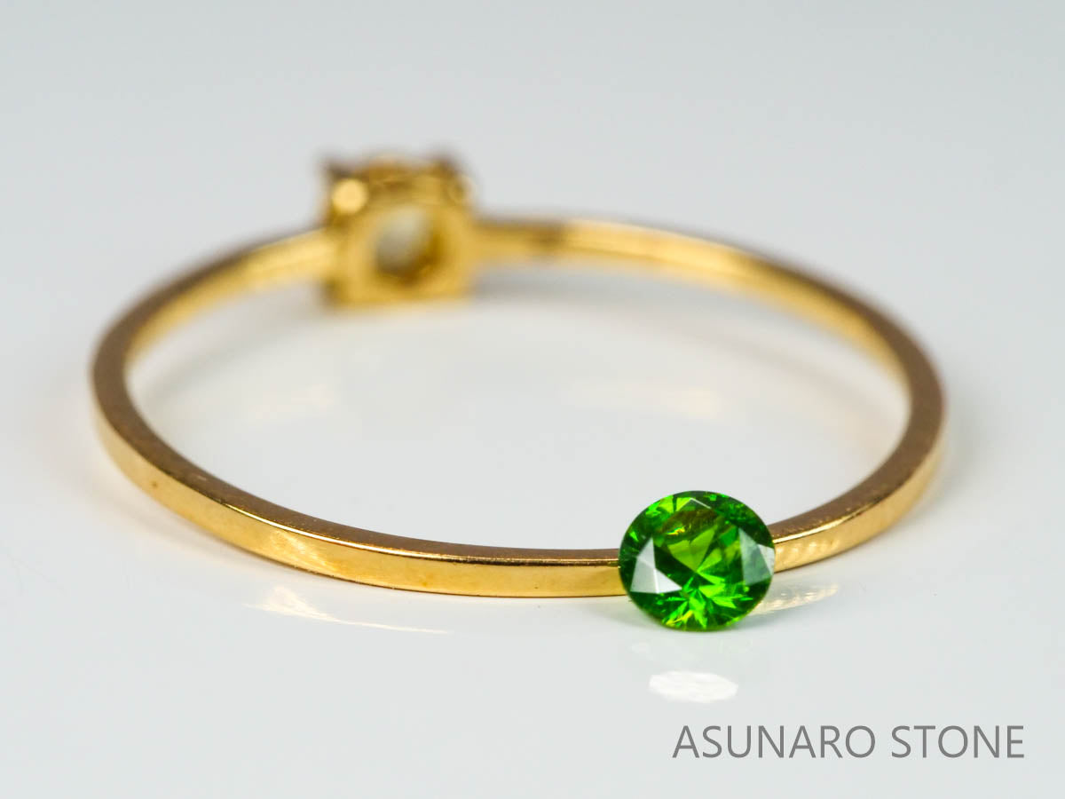 デマントイドガーネット ラウンドカット　ロシア産  0.13ct【220621-242】